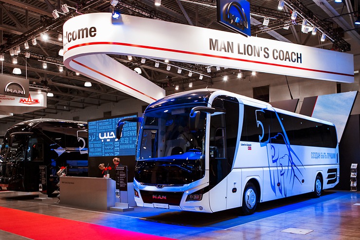 Туристические автобусы MAN и NEOPLAN на Busworld Russia 2018